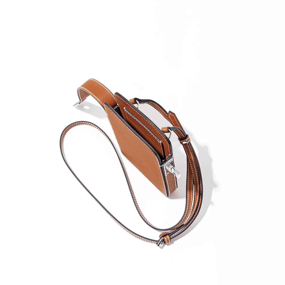 Factory hot sale wholesale 2024 new ladies Portable Genuine Leather Small crossbody mini phone bags for women