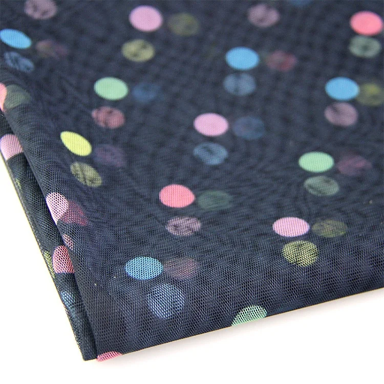 
Knitting China Digital Printing Mesh Fabric Cheap Printed Tulle 