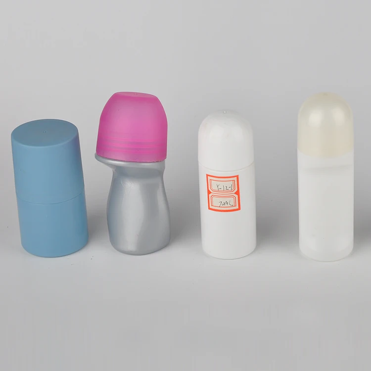 High Quality 30ml 50ml 60ml 80ml Empty HDPE Plastic Essential Oil Roll On Ball Bottle Deodorant Containers Cosmetic Packing