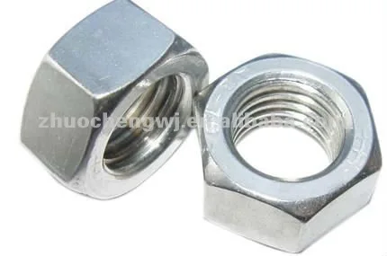 Stainless steel DIN985 hex nylon insert lock nut