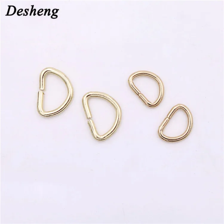 Wholesale Metal D Ring Handbag Accessories Iron Open mouth D Ring For Belt Strap