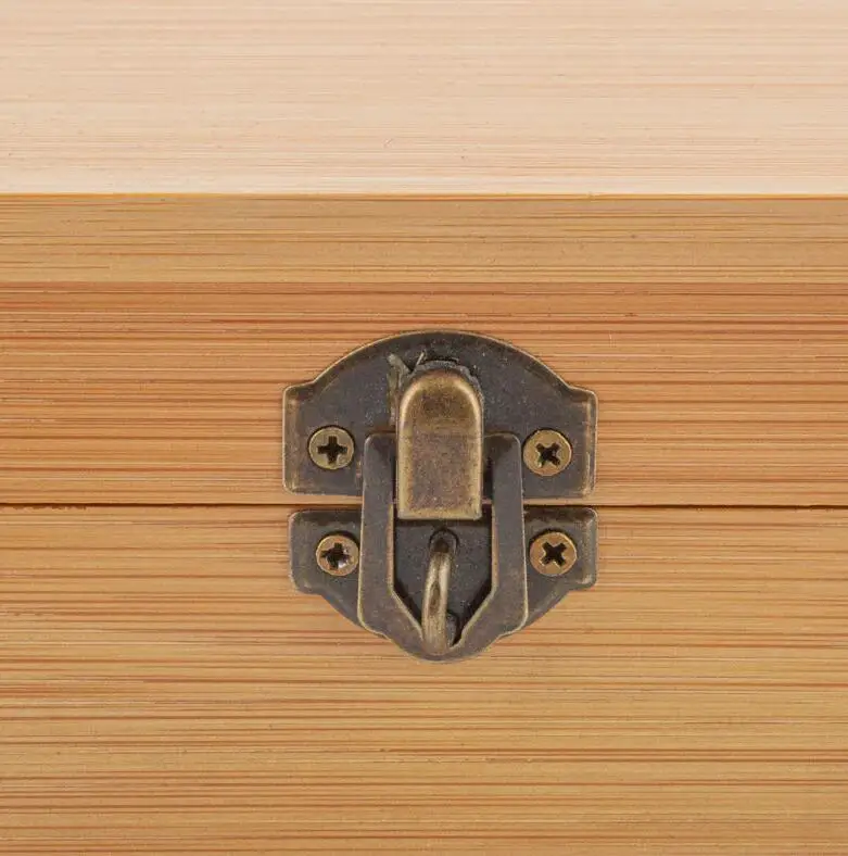 Custom Eco-friendly Bamboo Wooden Stash Organizer Box with Rolling Tray Combination Lock