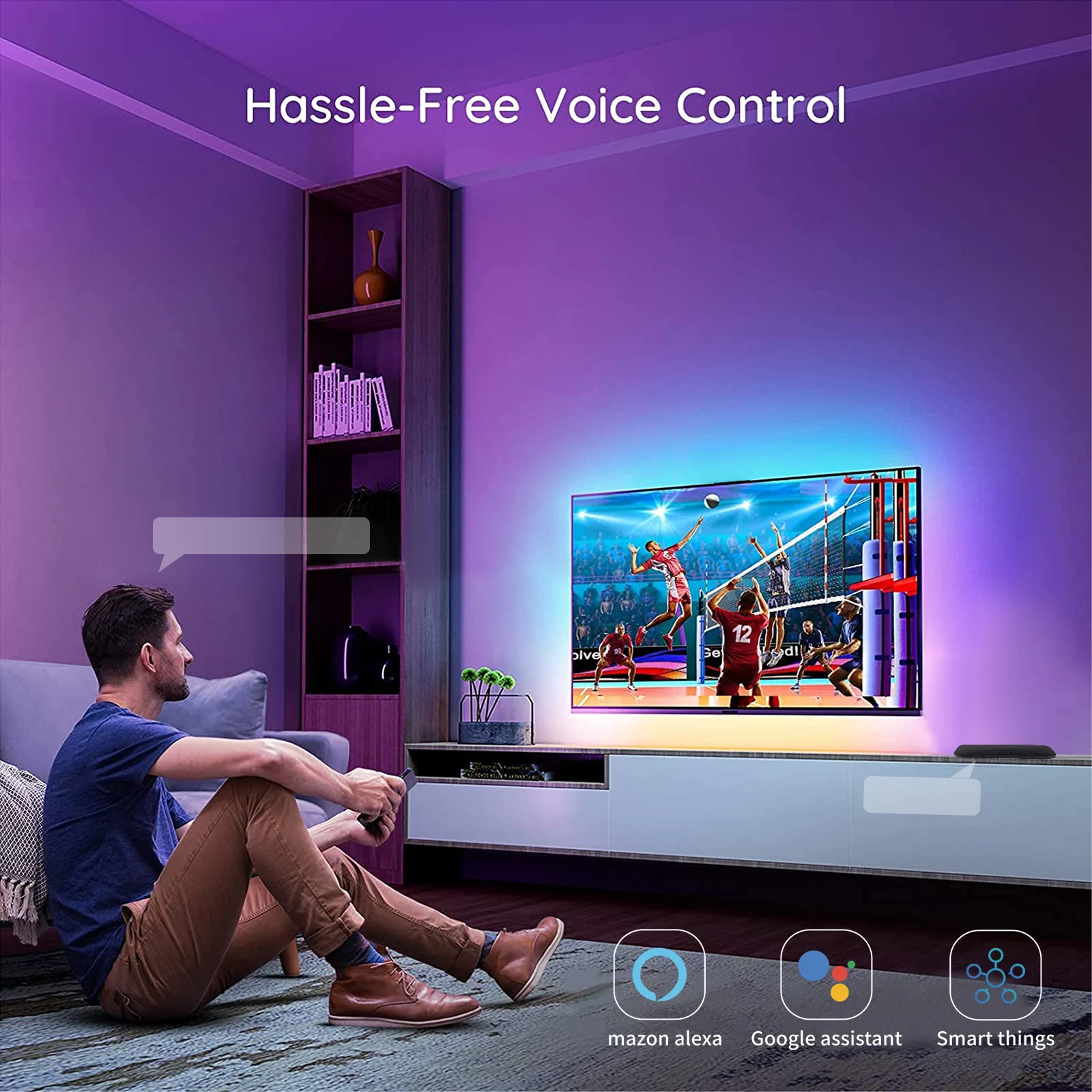 Smart Hdmi Sync TV/PC подсветка светодиодная задняя HDMI-сигнал окружающего света RGBIC Dunamic погружная Светодиодная лента комплект