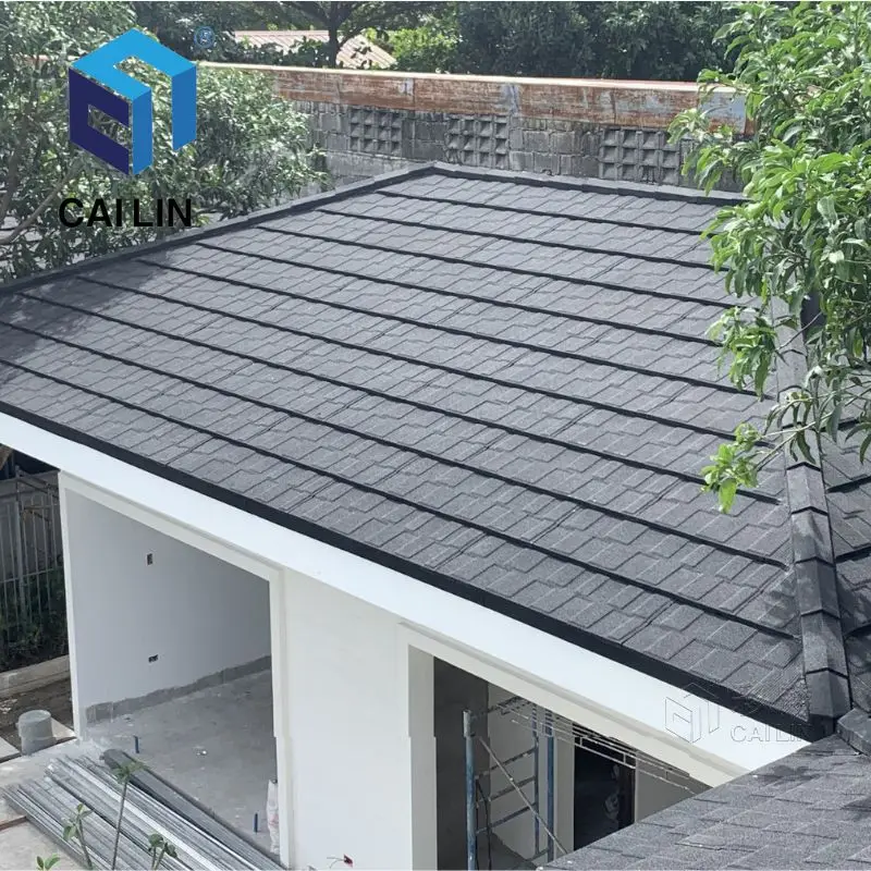 USA High Quality 50 Years Warranty Metal Building Materials Terracotta Roof Tiles Stone Coated Roofing Shingles For Outdoor