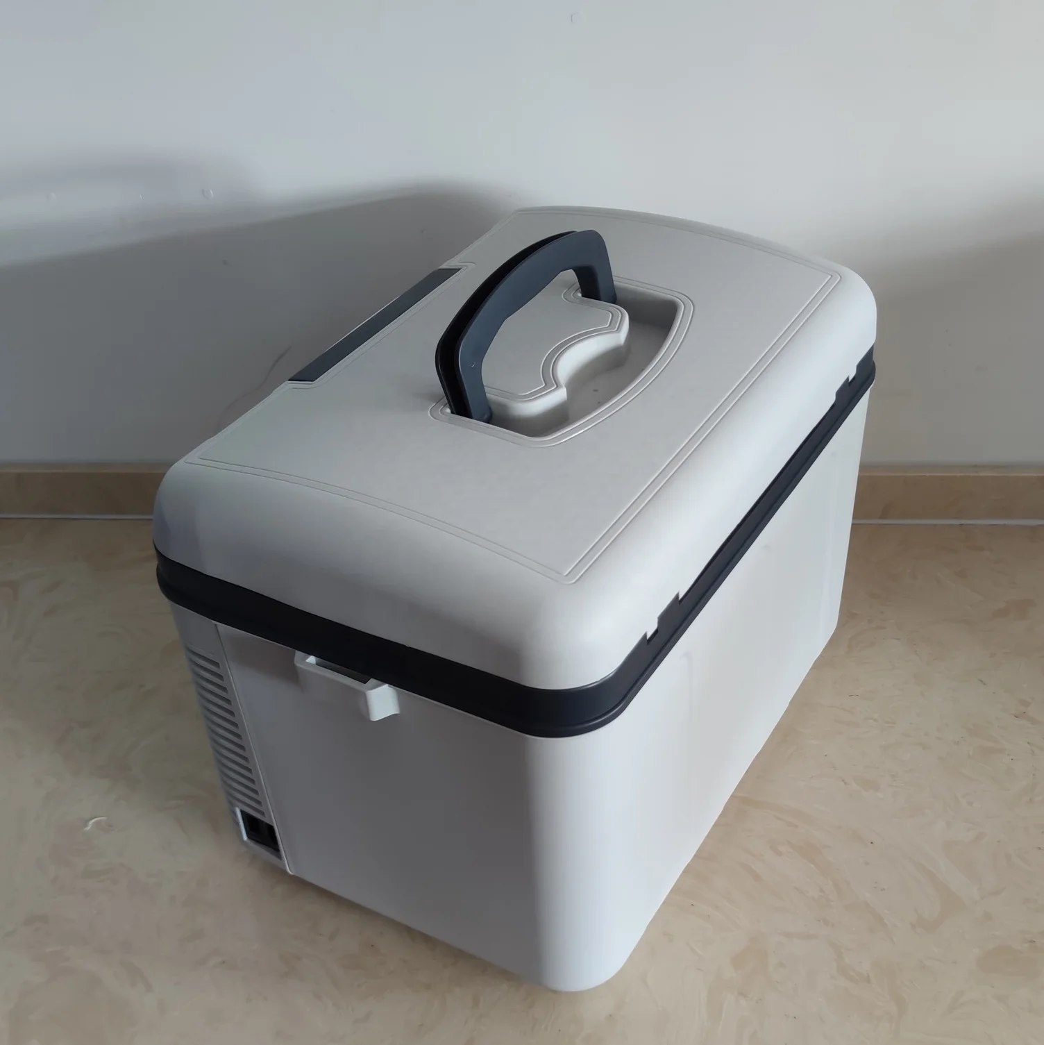 19L коробка для кемпинга с ремнем, ручкой и полкой для автомобильного холодильника