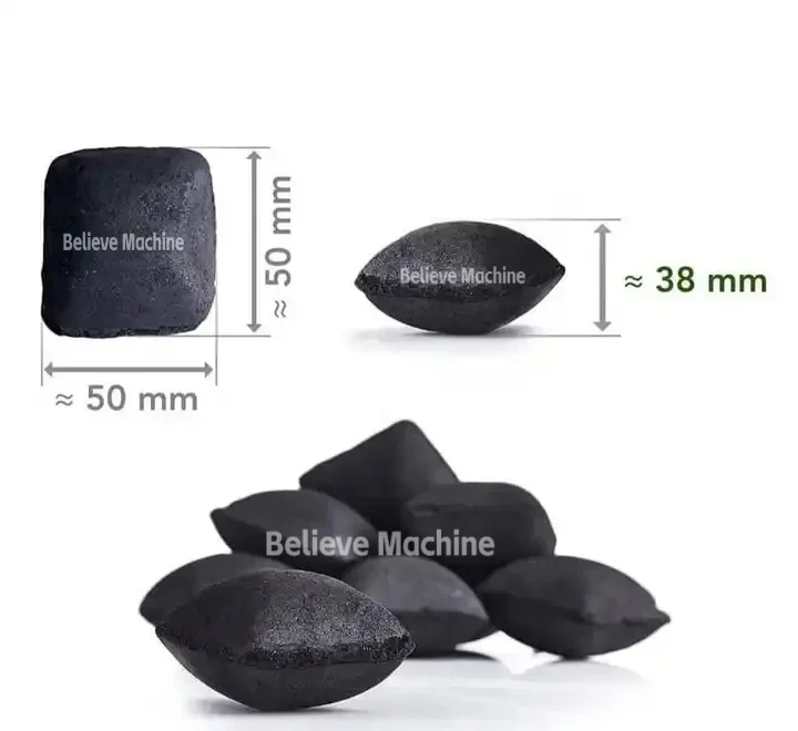 Hot sale pillow shape charcoal briquette machine mini charcoal briquettes machine complete set charcoal briquette making machine