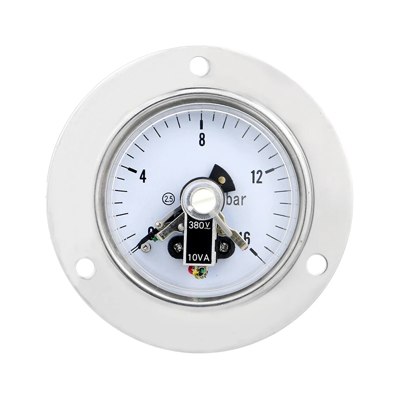 Mechanical 16bar M14*1.5 threaded connection electric contact gas manometer