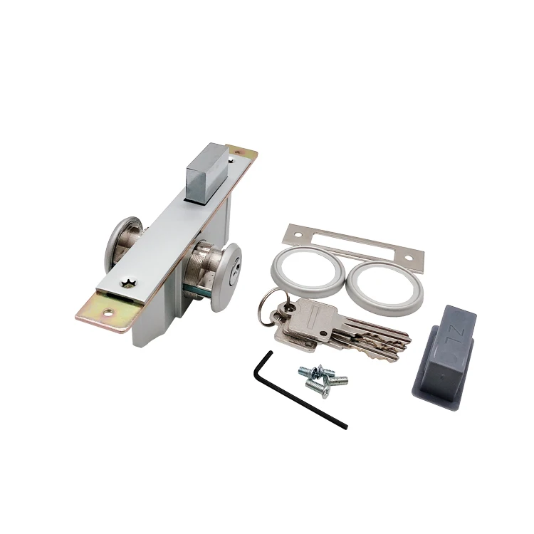 Wholesale Double Side Framed Glass Stainless Steel Aluminum Alloy Sliding Swing Door Lock Hook Latch Lock