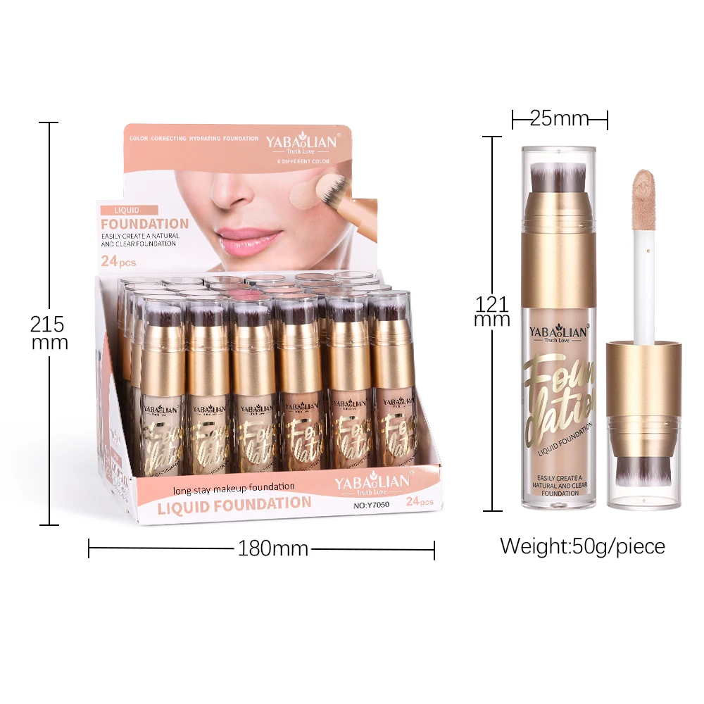 Newest  waterproof makeup foundation with brush private label face cosmetics Concealer liquid luxury silky super stay concealer