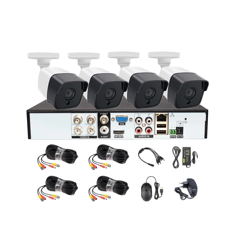 Видеонаблюдения сетевая камера системы 4ch 2MP камеры видеонаблюдения с DVR
