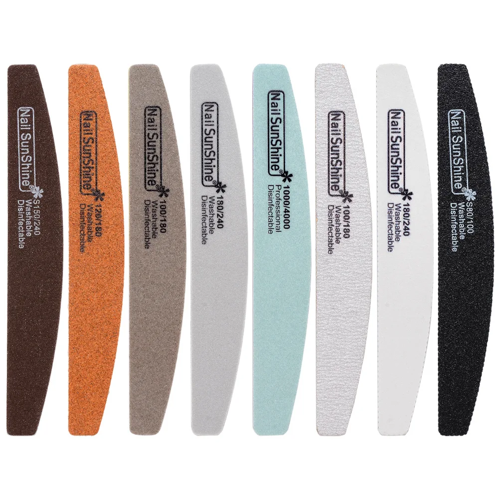 Emery Board Washable Private Label  Nail File Set Nail Polish Kit Grit 80 100 120 150 180 240