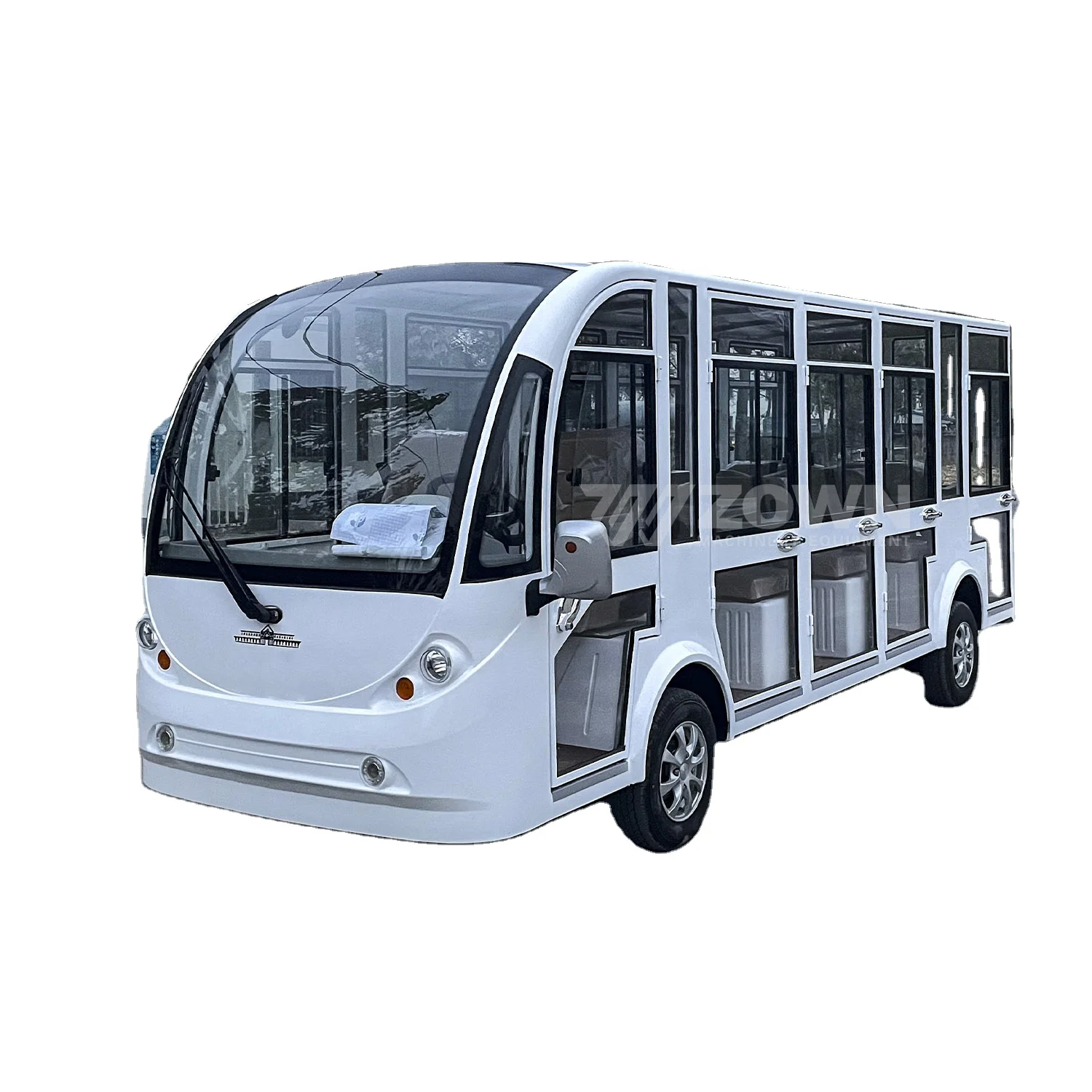 Factory High Quality Low Price battery powered Shuttle Bus,   Convenient and Fast 14 Passenger Tour Bus