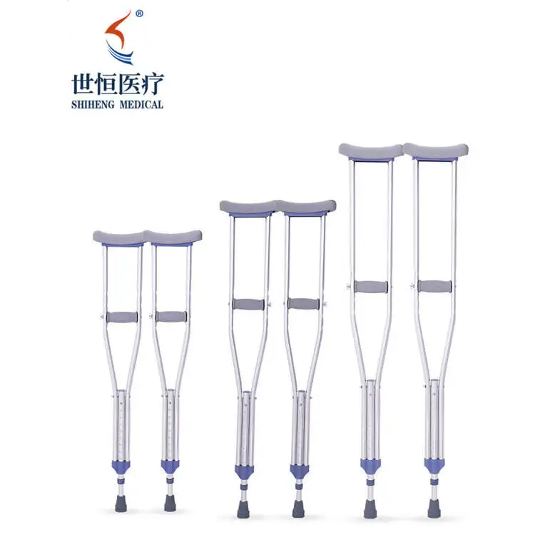High Quality Armpit Crutches Walker Crutches Disabled Rehabilitation Equipment Height Adjustable