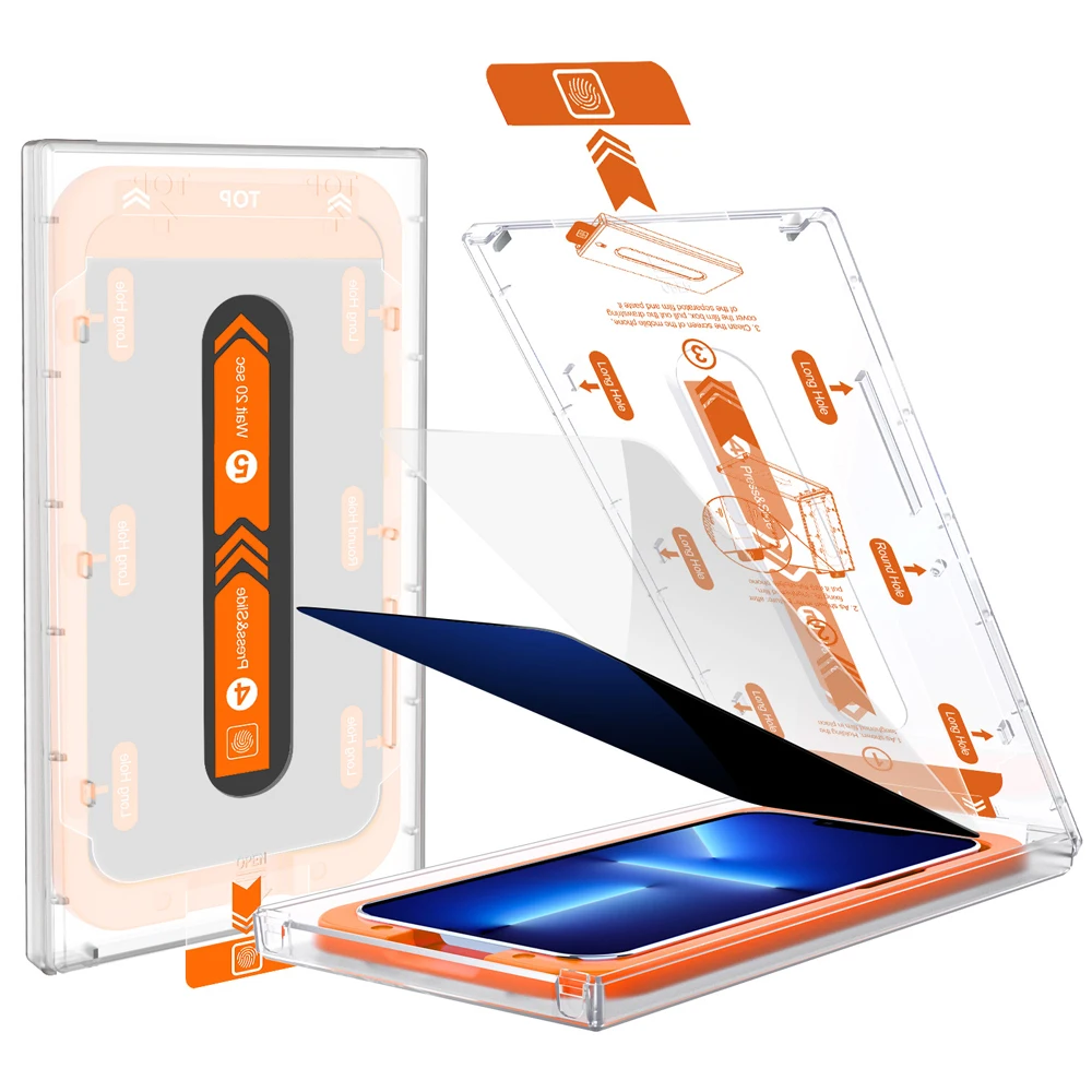 For IPhone 13 14 Pro Max Tempered Glass Installation Iphone Easy Install Privacy Screen Protector Applicator Installation Kit
