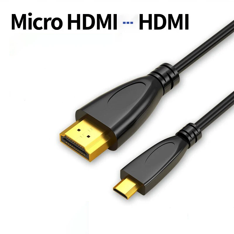 High compatibility 4K HDTV extension cord micro HDMI to HDMI data cable for projector