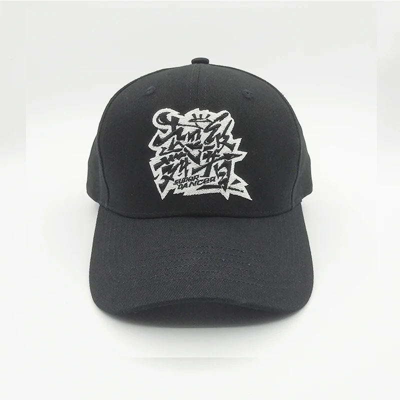 customized sport cap adult hats embroidery logo Black Baseball Cap for pickleball paddle