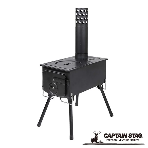 Jianyi KAMADO Stove Chimney Stove Fire Charcoal Wood Burning Camping Portable Fire Stand Stove with Grill Foldable BBQ Grill
