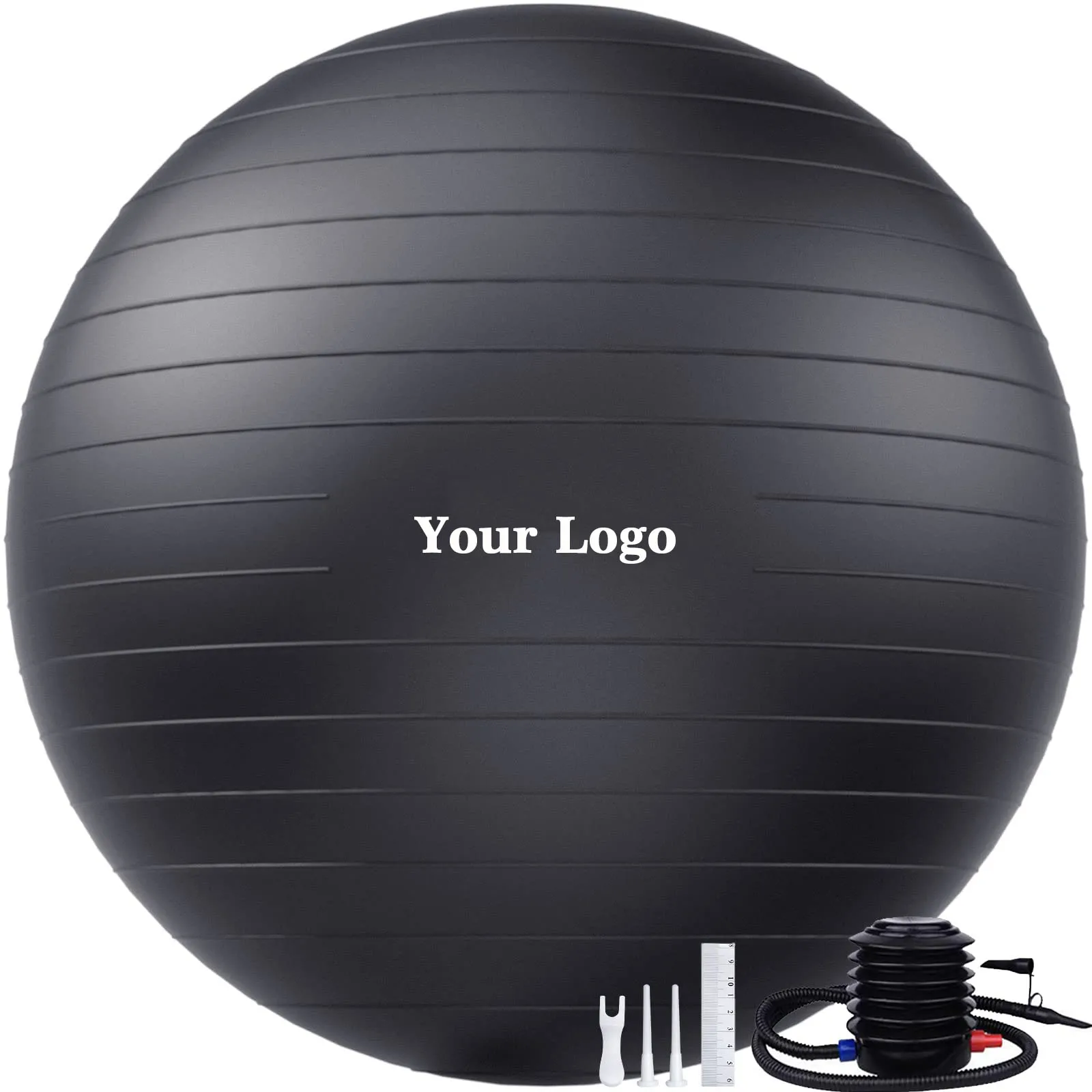Eco-friendly Yoga Ball Set PVC Mini Cork Massage 55cm Ball Oval Stress Relief Ball