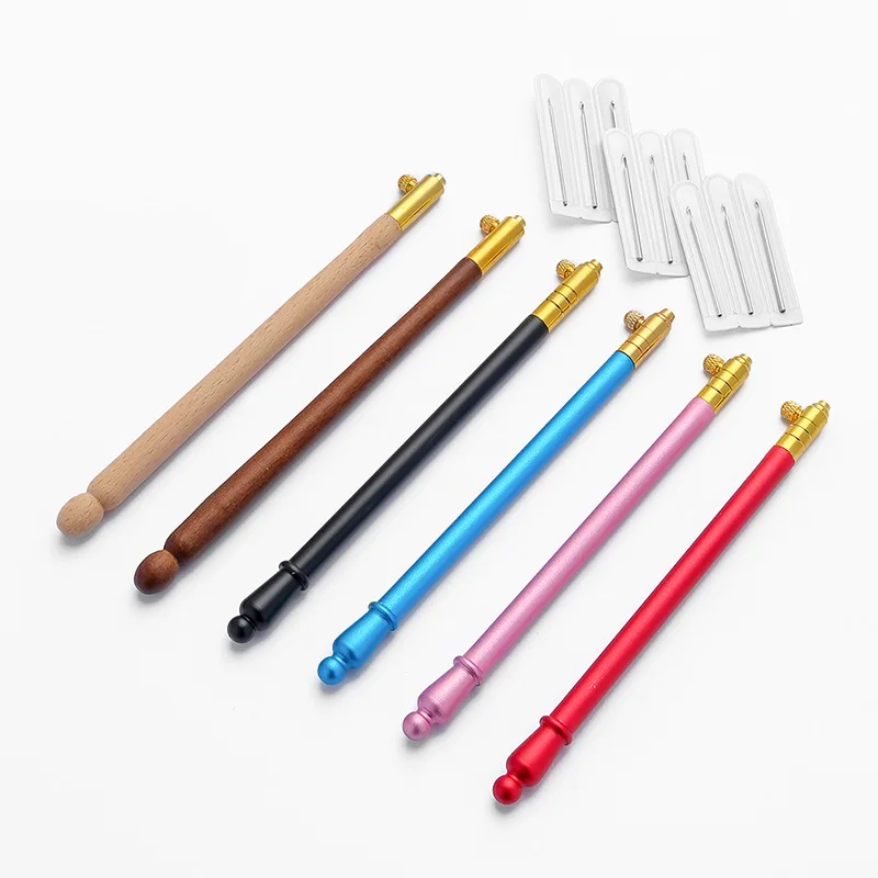 Hand Woven Crochet Embroidery Lace Thread Hook Needle Diy Knitting Yarn Fine Small Crochet Metal Handle 10pc Size Set