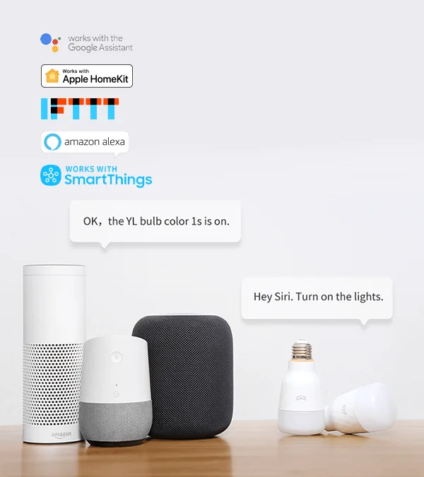 YEELIGHT Xiaomi Proper price Top quality LED smart bulb 1S Color, Gaming lighting, Razer RGB led bulb for office hotel lighting