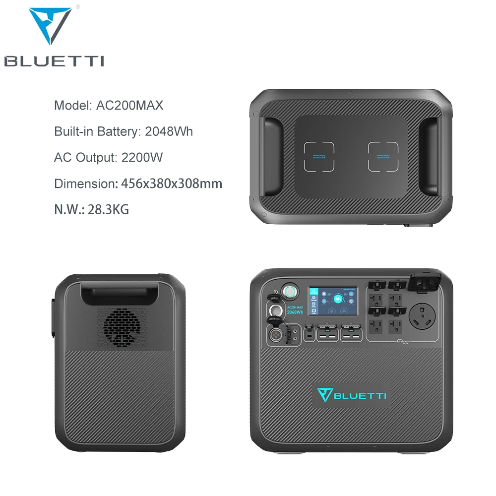 European Ac Socket High Capacity Lfp Battery 2000Wh 2KW 240V Power Station