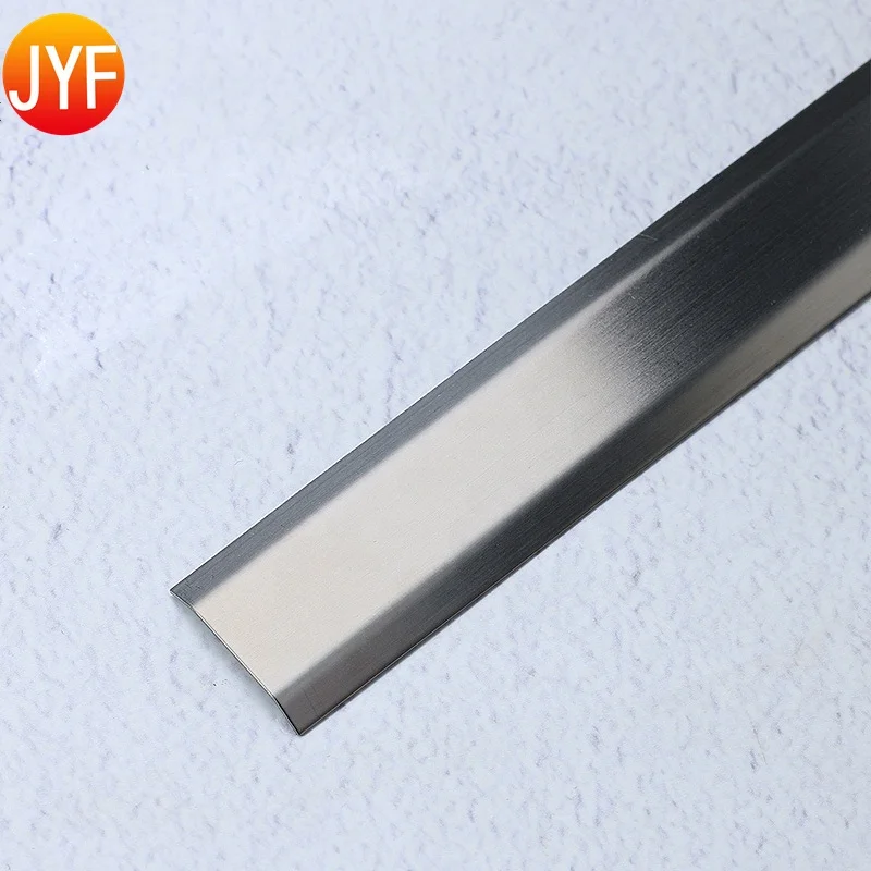 CL106 Stainless Steel Finishing Edge Trim Wall Trim Decorations Metal Flexible Stainless Steel Mirror Decorative flat trim