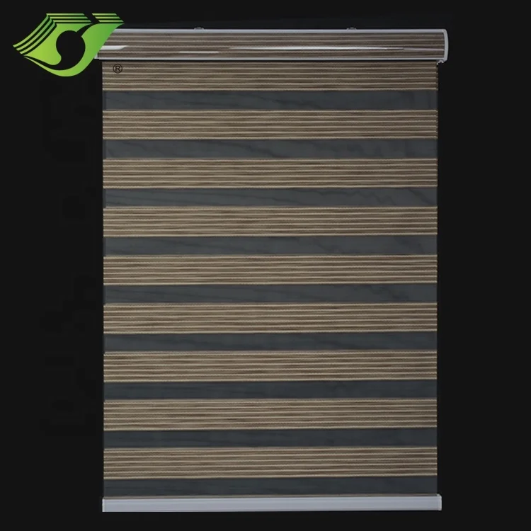 Home decor custom blackout modern zebra blinds for window customize size automatic roller shade manufacturer