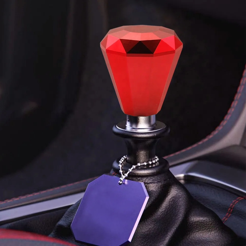 DTOUCH Car Universal Manual Gear Shift Lever Car Aluminum Alloy Diamond shape Shape Manual Gear Shift Knob