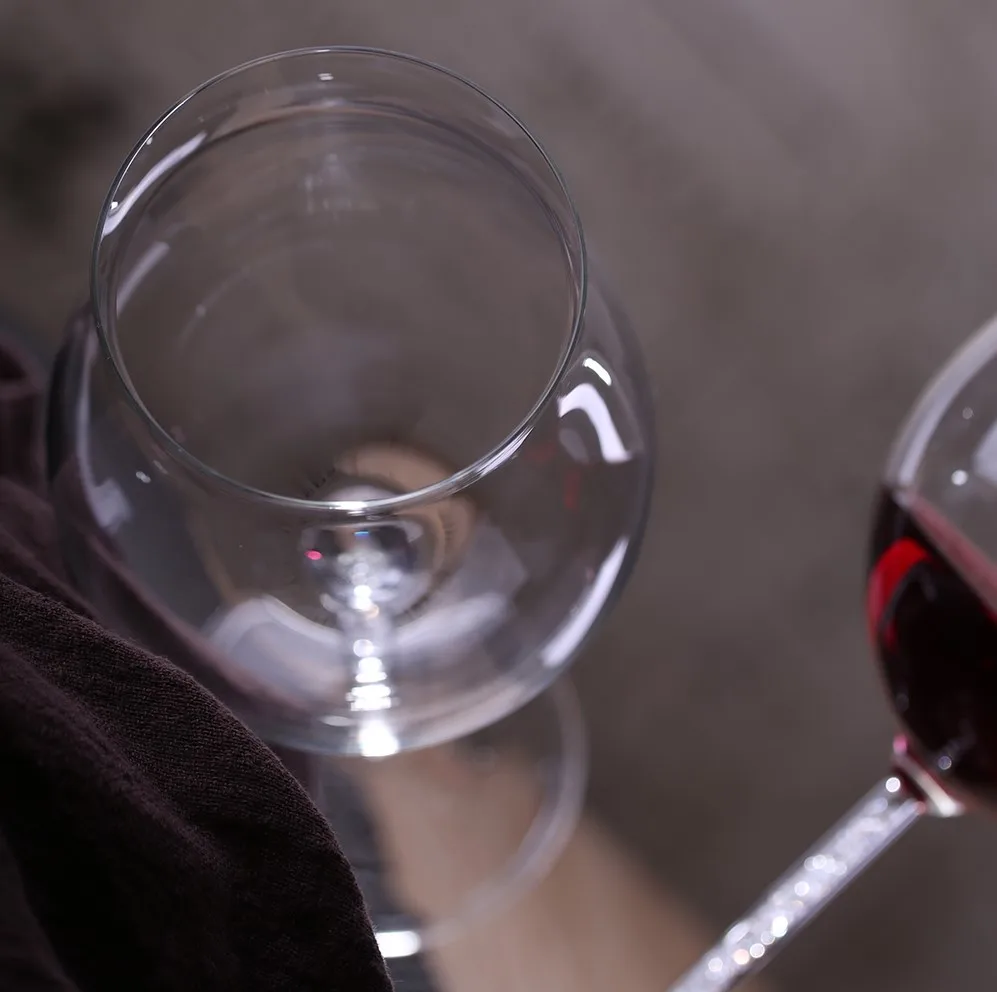 Lead free champagne flute crystal 670ml wedding glass set with gold color crystal stem drinking wine glass cup love gifts goblet