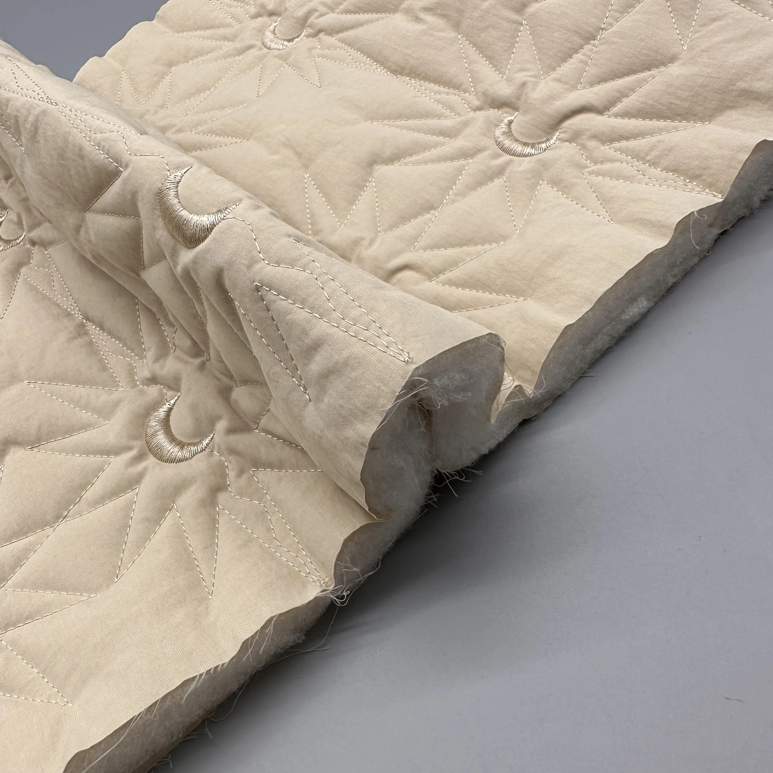 Hot selling matte Waterproof windproof Nylon Taslon Quilted fabric in stock