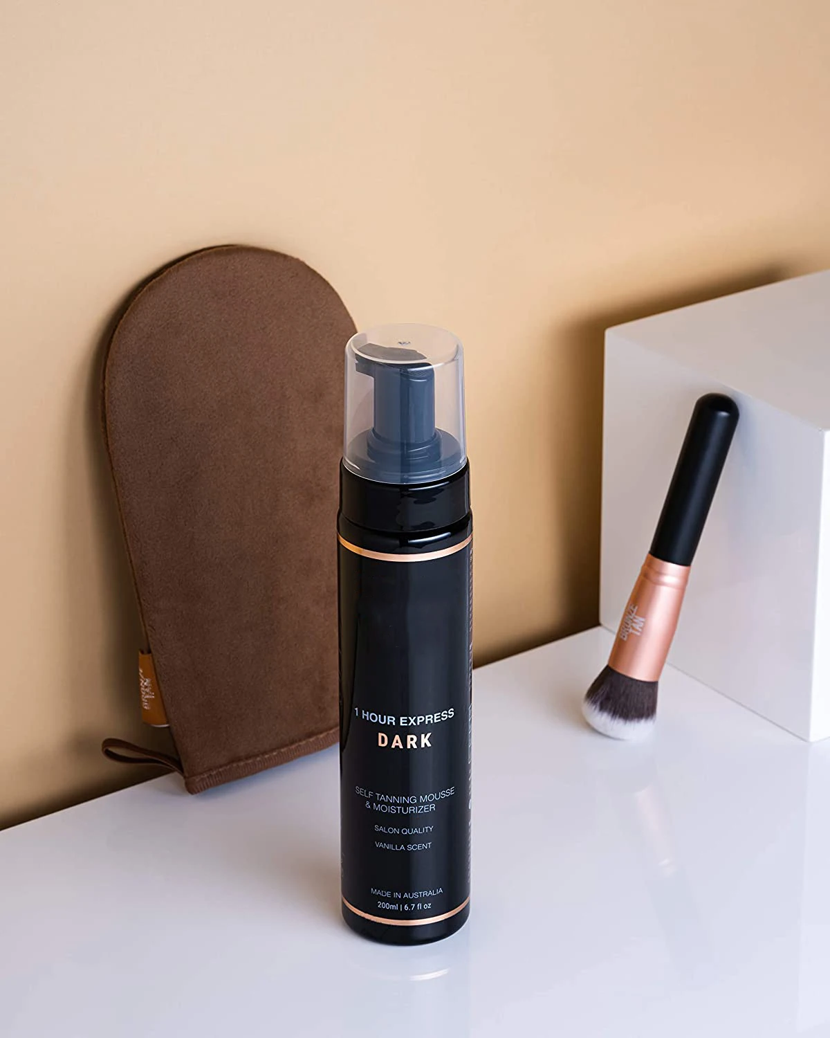 Хорошее качество, безсолнечная мягкая бархатная спрей для загара, рукавица для автозагара, неполосатая рукавица для загара