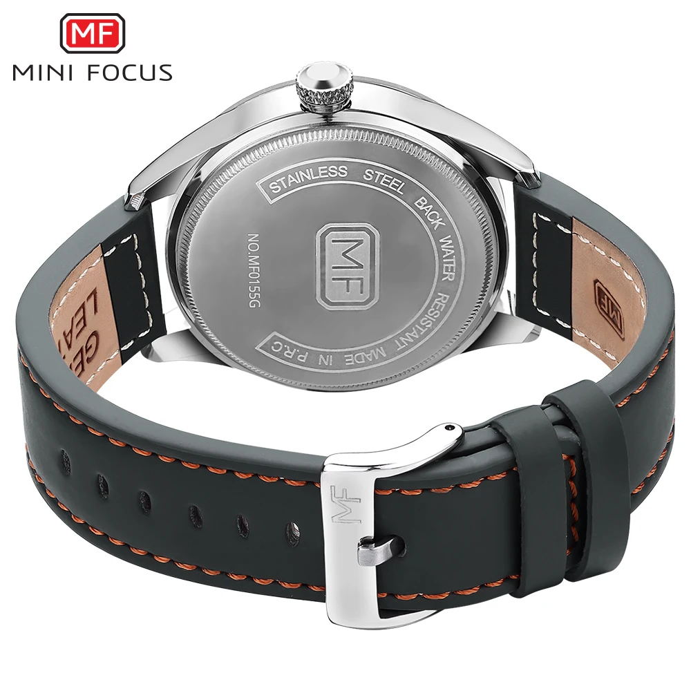 MINI FOCUS MF0155G Business Casual Quartz Watch Men  advertising  Arabic Number Waterproof Calendar Islamic Wrist watches