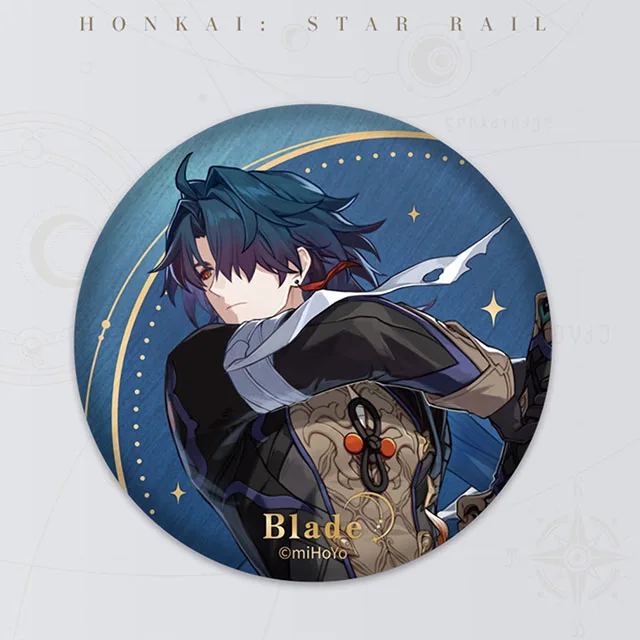Hot Selling Honkai Star Rail Cartoon Character Badge Durable Badges Plated Anime Medal Collection Wholesale
