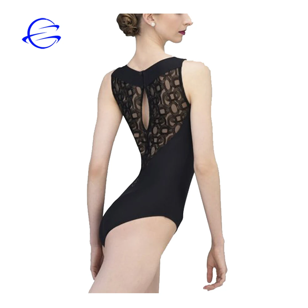 New Design Thong Unitard Sleeveless Bodysuit Gymnastics Uniforms Sexy Ballet Leotard