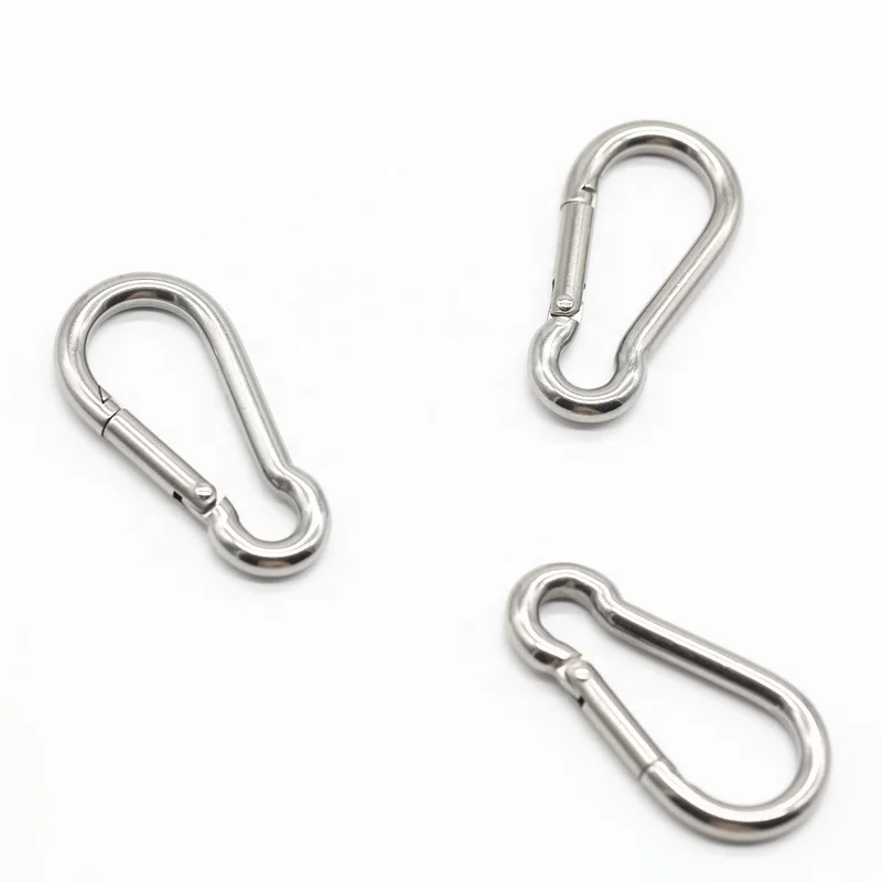 Wholesale Heavy Duty AISI 304/316 Stainless Steel Carabiner Snap Hook For Wire Rope Assembly