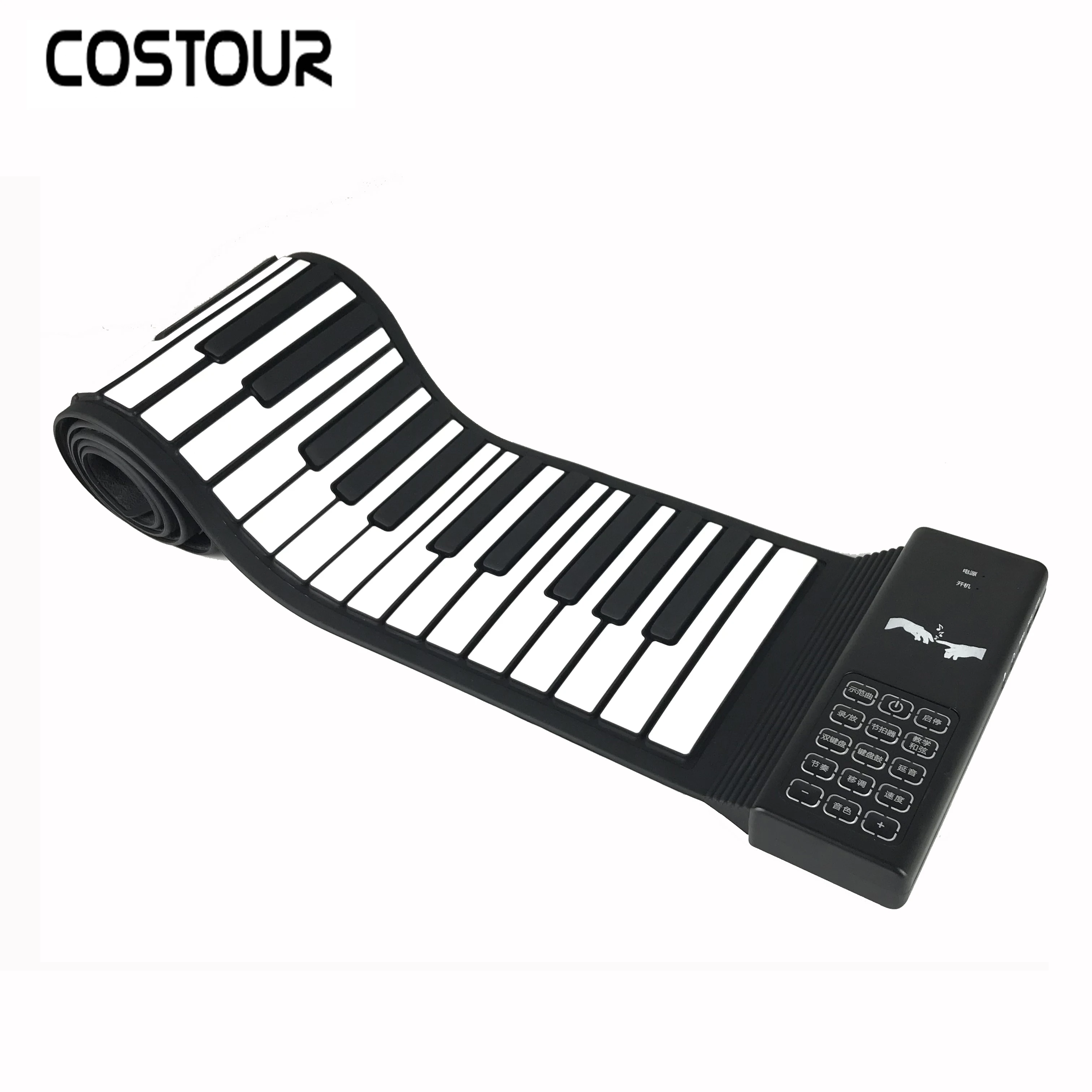 Wholesale Cheap 88-keys USB Hand Roll Piano Portable Folding Electronic With No Speaker