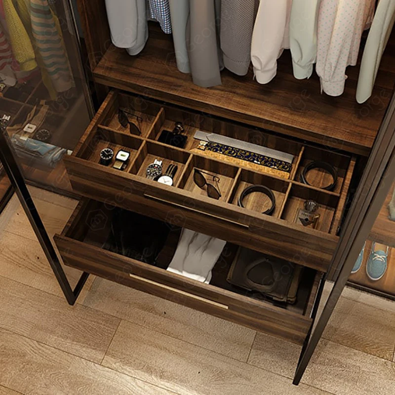 hot selling u shaped wardrobe wall in closet modern luxury cabinet storage home wardrobe with dresser table