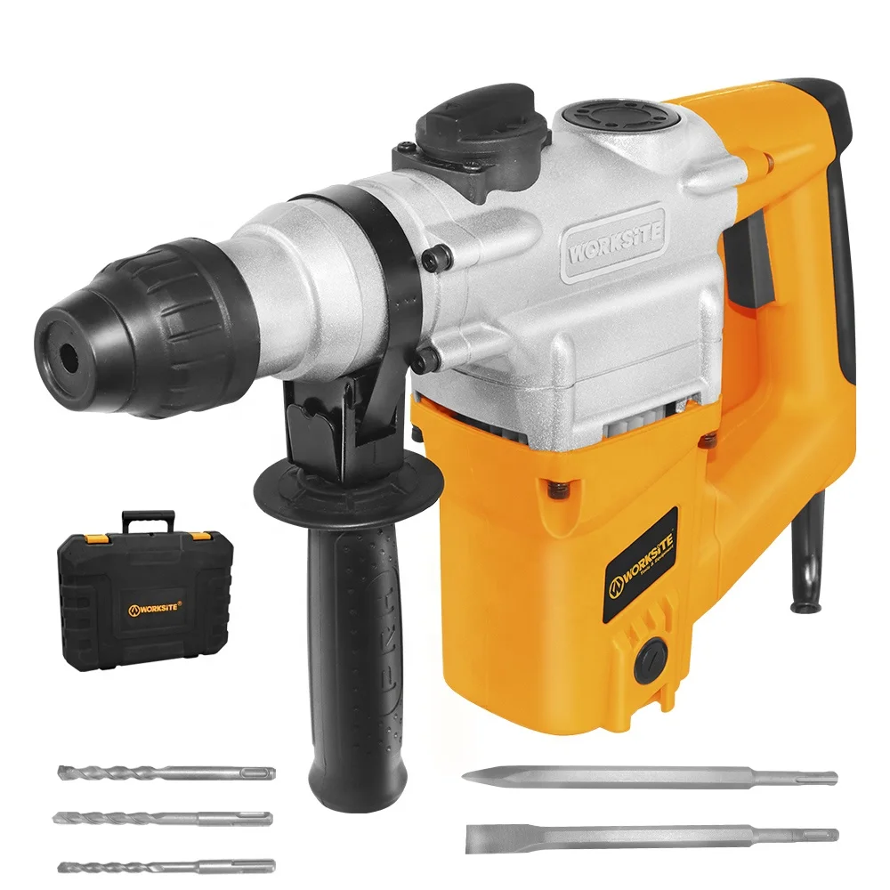 WORKSITE Customized industrial grade 900R/MIN 26mm Rotary Hammer 1050W Electric Heavy Duty Concrete SDS Rotary Hammer Drill