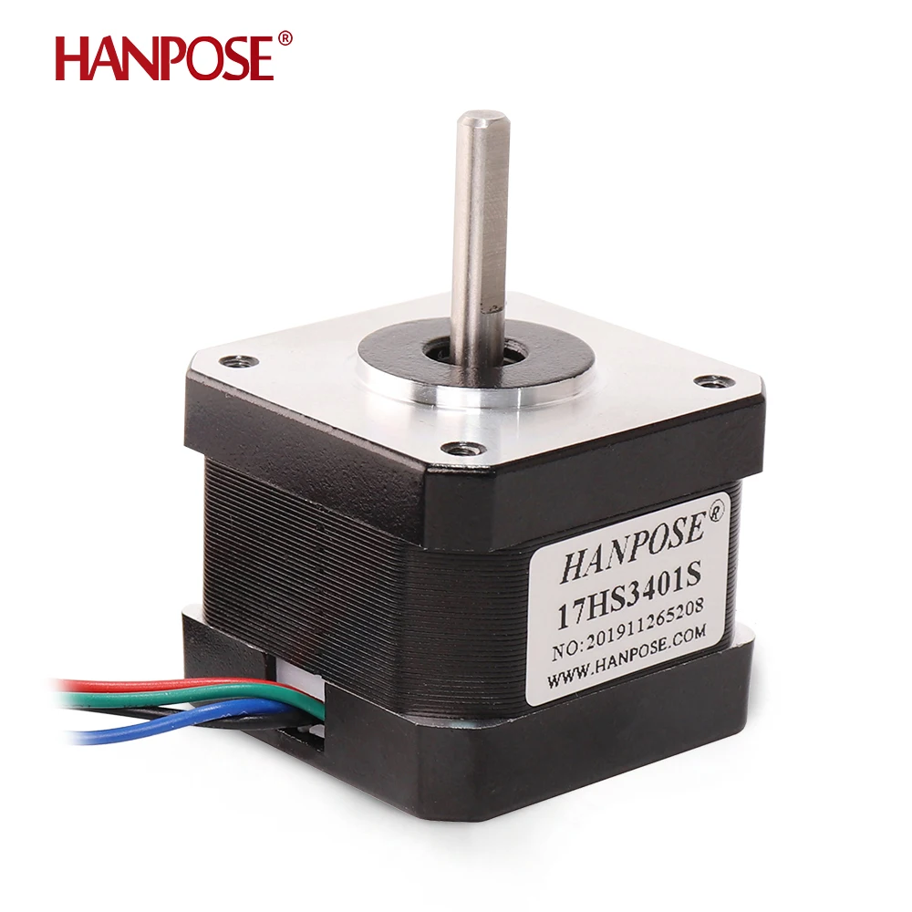 HANPOSE nema17 stepper motor 17HS3401S-1MD high torque 28N.cm 1.3A  for 3D printer accessories  Straight outlet 42 stepper motor