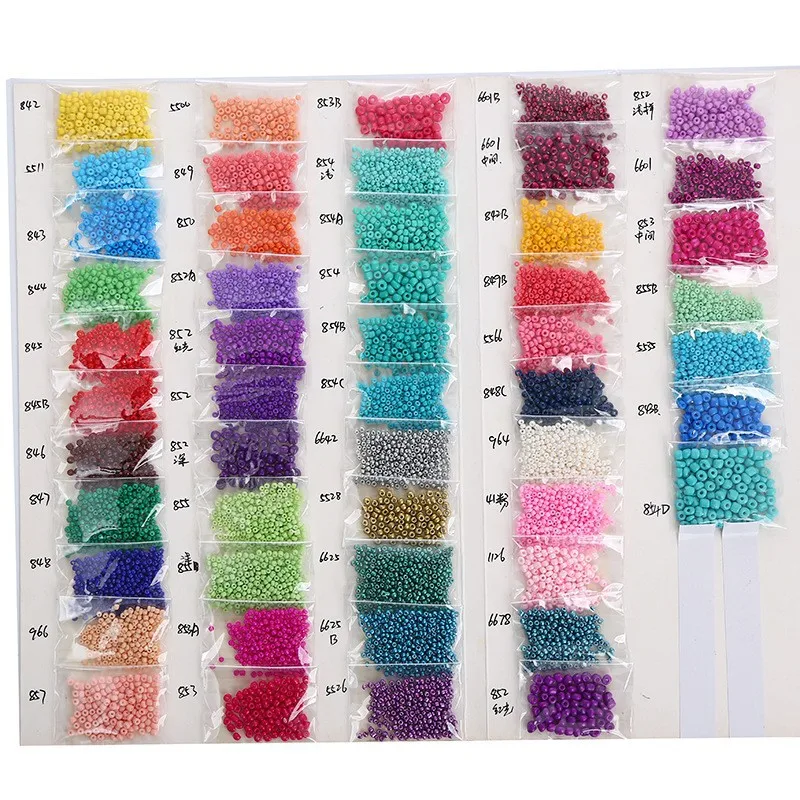 new colorful glass 2mm 3mm 4mm seed beads bulk for jewelry making