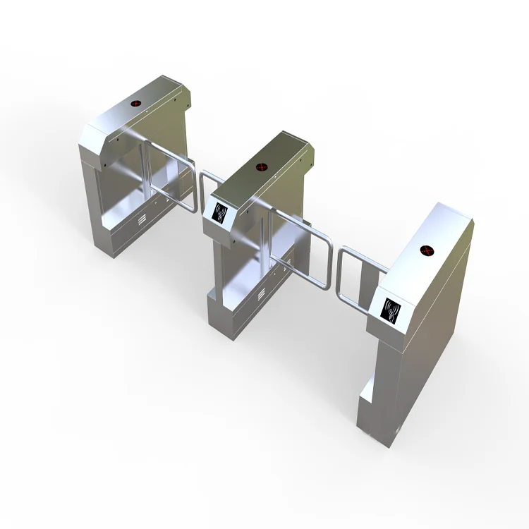 Automatic Security Services Qr Code Reader Wiegand Dc Motor Swing Turnstile Gate