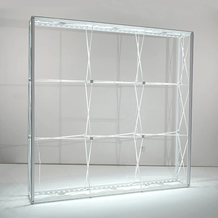 10x10ft LED  Custom Booth Exhibit Magnetic Backlit Pop UP Stands