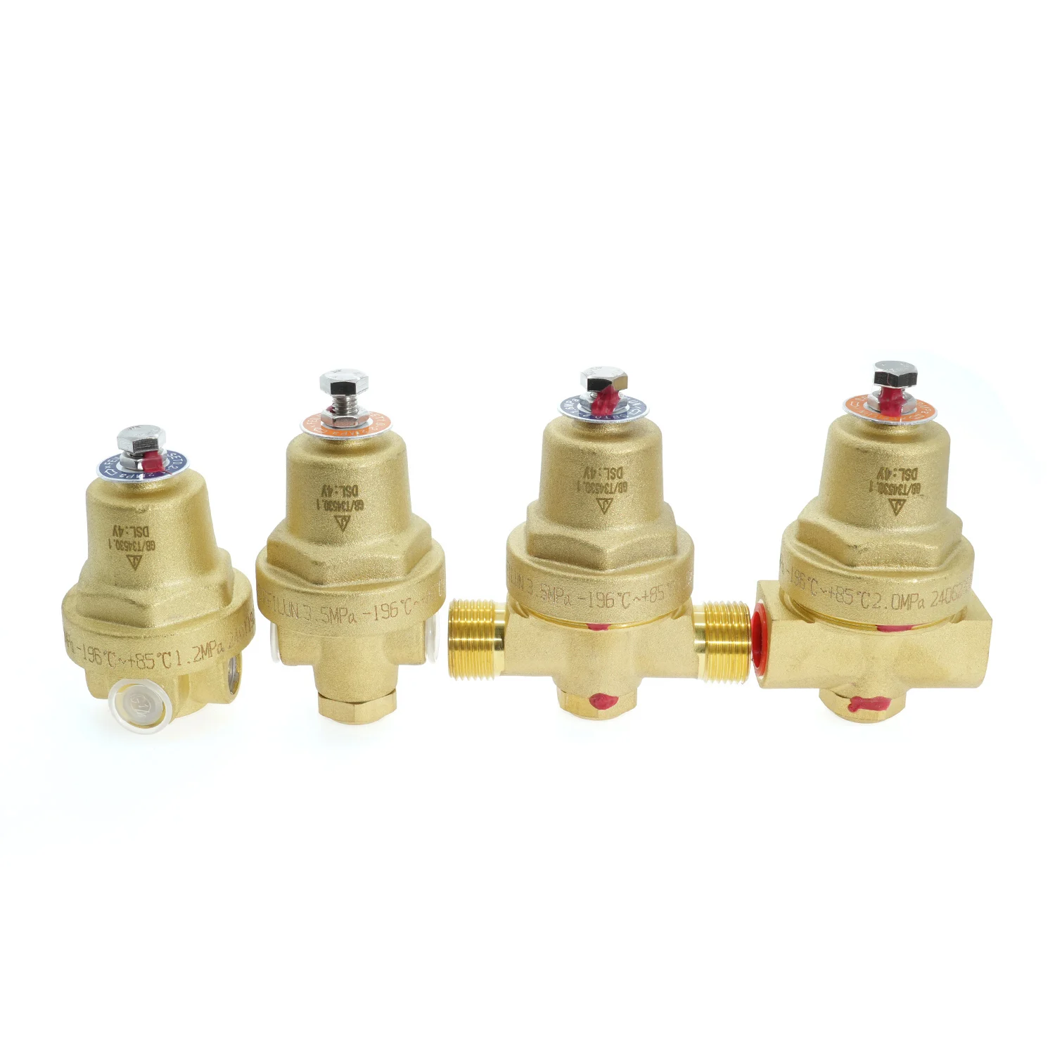 15mm 3.5MPa gas pressure adjusting valves DYS-15C3 NG/O2/N2/Ar pressure build regulator with coppcr in factory price