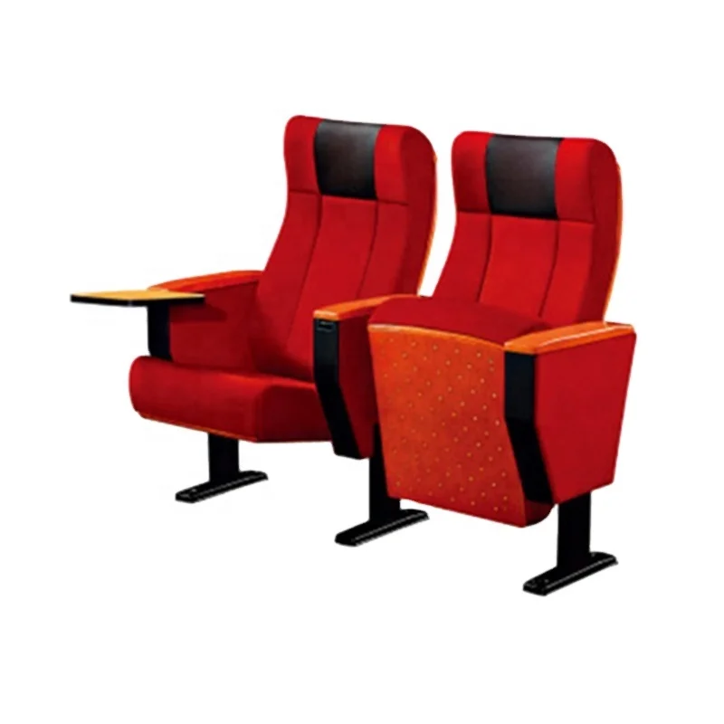 Cheap upholstered theater chair FOSHAN wholesale fabric VIP auditorium church chair for conference hall