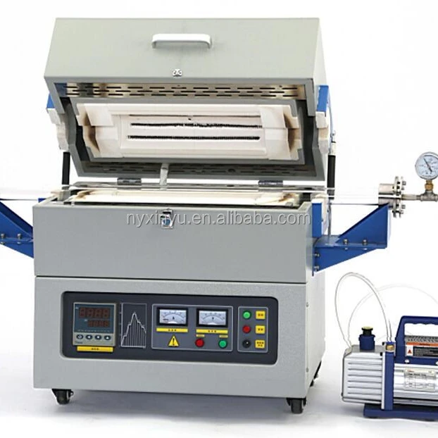 1200 degree heat treatment vacuum tube furnace With high-purity quartz tube