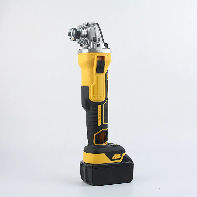 5in High Power Industrial Rechargeable Lithium Cordless Electric Angle Grinder Brushless Portable Polisher Mini Electric Sander