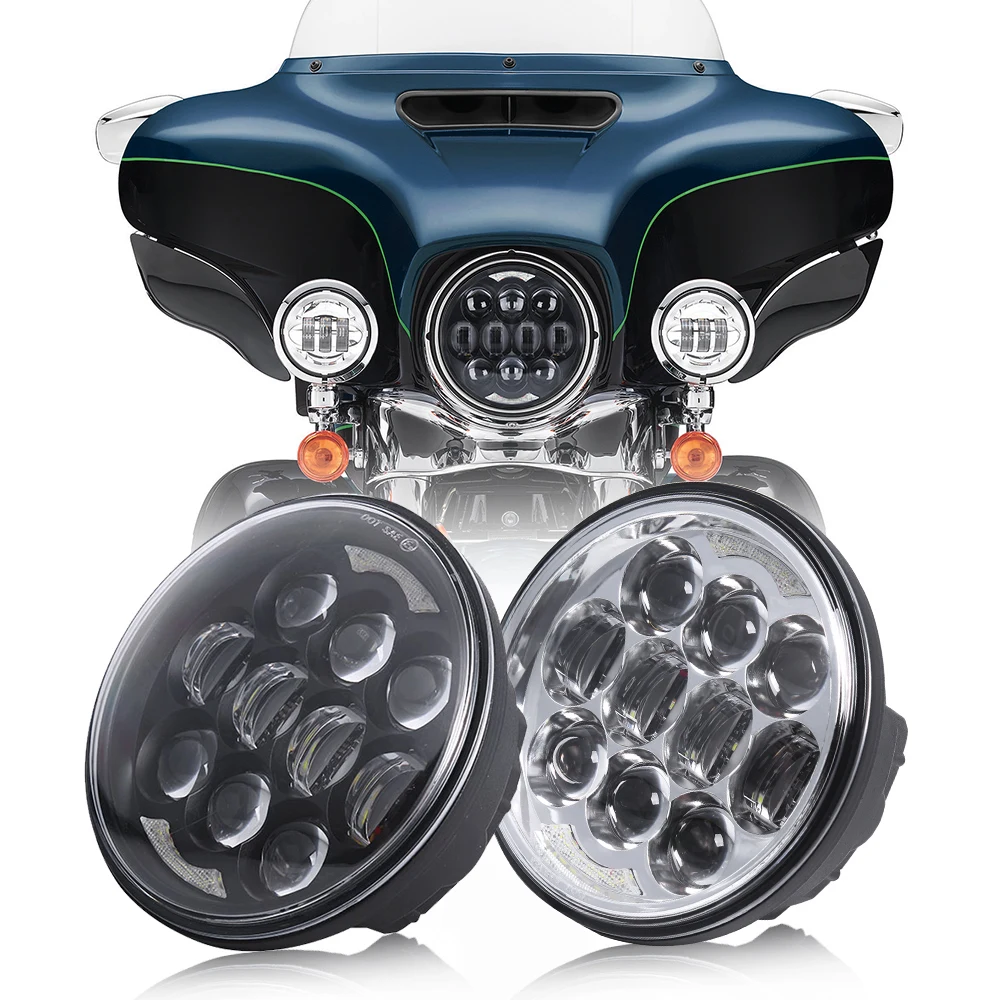 Loyo Motorbike Parts Daymaker High Low Beam 5.75 Inch Led Headlight For Harley Davidson Motorcycle