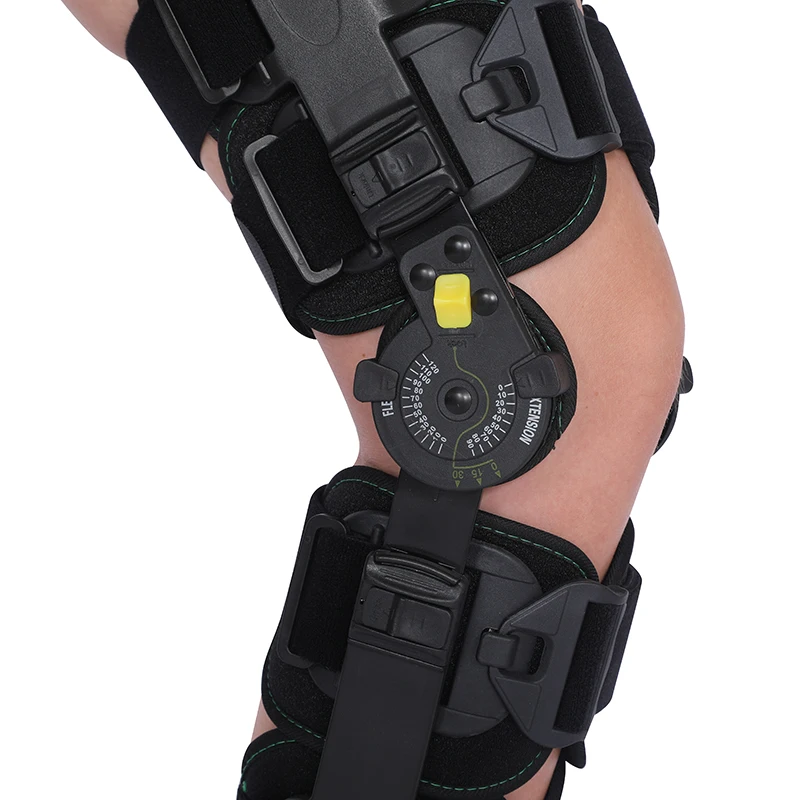 TJ-KM011 Adjustable Post Op Patella Hinged ROM Knee Brace Support Stabilizer Orthosis Splint Wrap