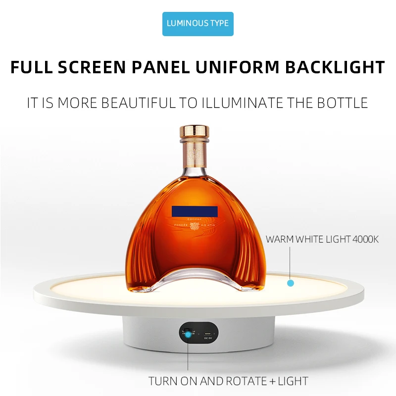 Photography LED light Turntable-BKL Rotating display stand electric turntable for Watches and Jewelry Display Diameter 40cm