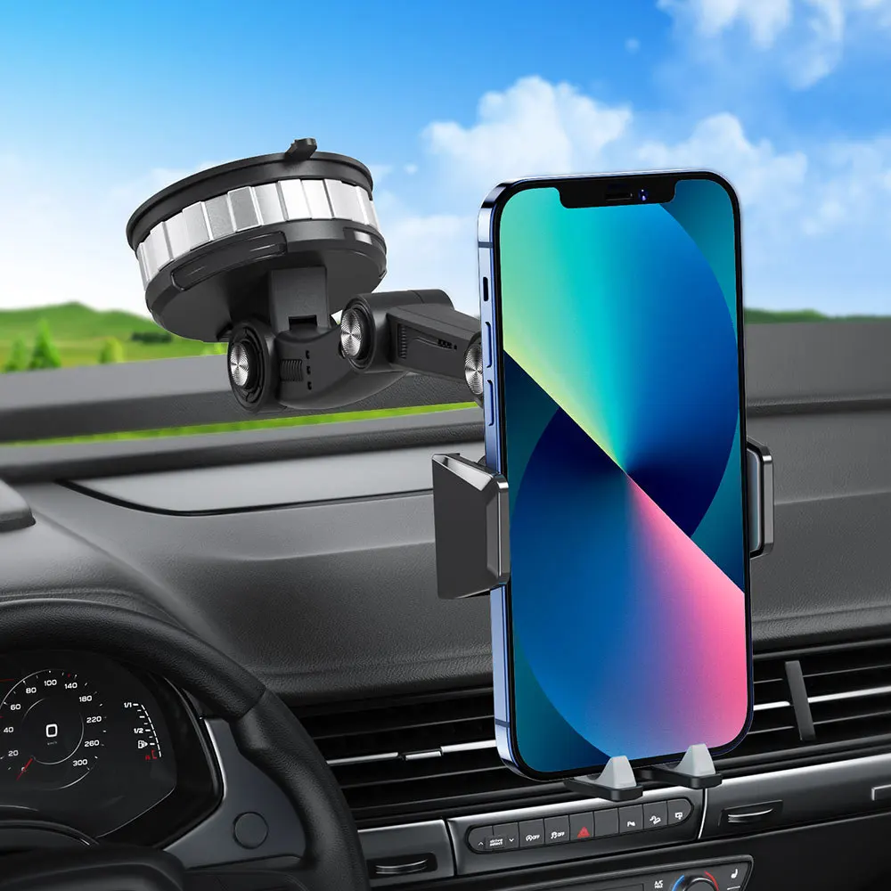 Suction Cup Mounted Windscreen Dashboard Car Phone Holder Center Console Phone Holder Car Mount Holder